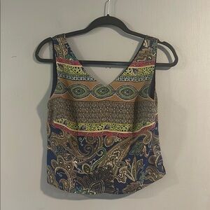 ‼️5 for $25 / Valerie Stevens VTG 100% Silk Paisley Print‎ Top Petite Small